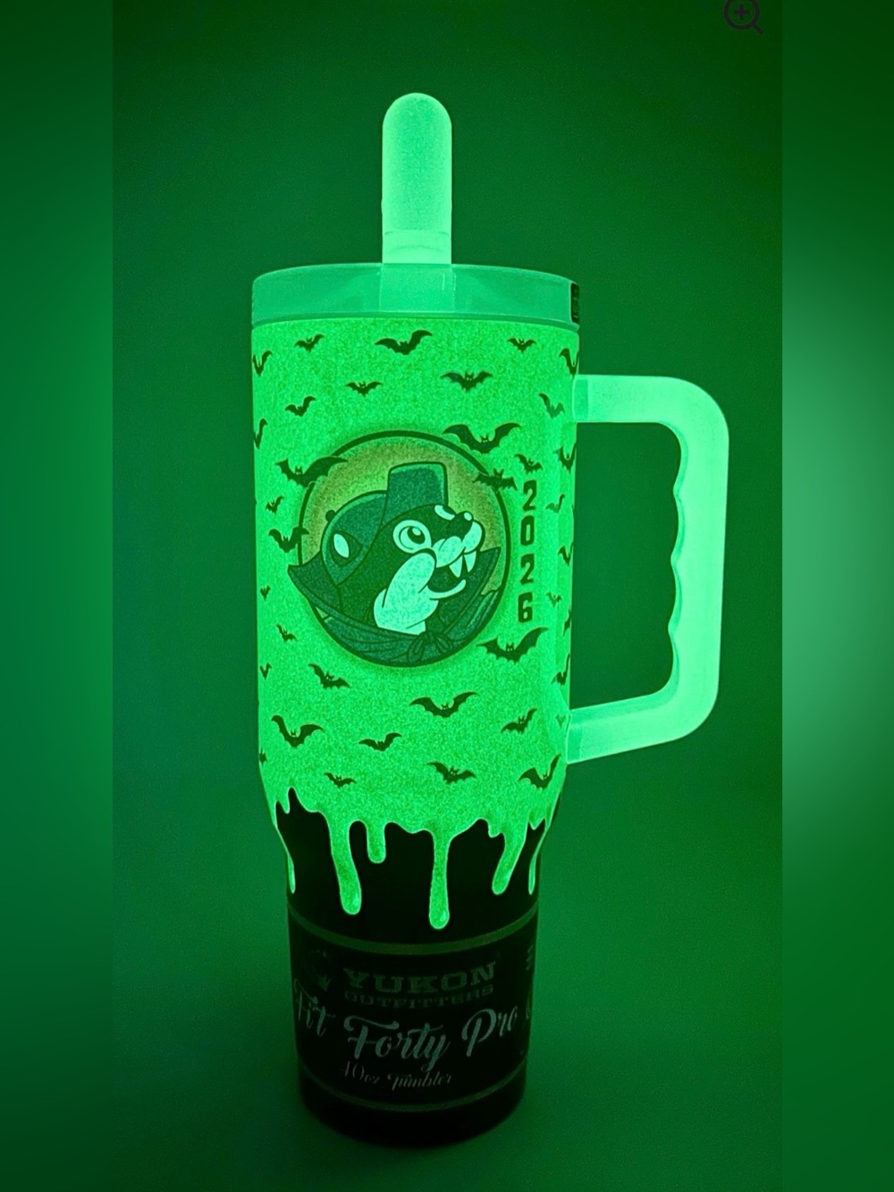 Buc-cee’s 2026 Halloween Glow-in-the-dark 40oz Fit Forty Pro Tumbler - Picture 7 of 8